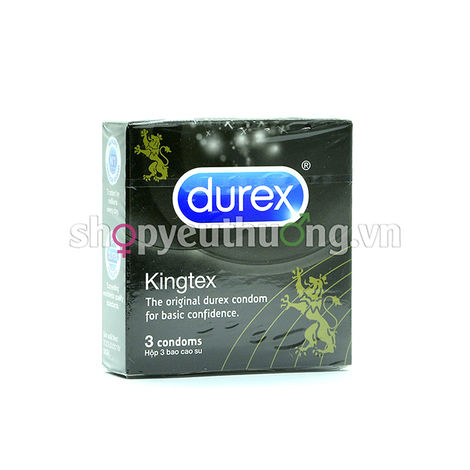 Durex Kingtex - Hộp 3 chiếc