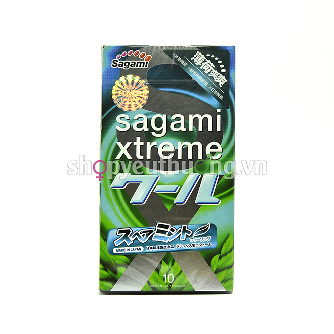 Sagami Xtreme Spearmint - Hộp 10 chiếc
